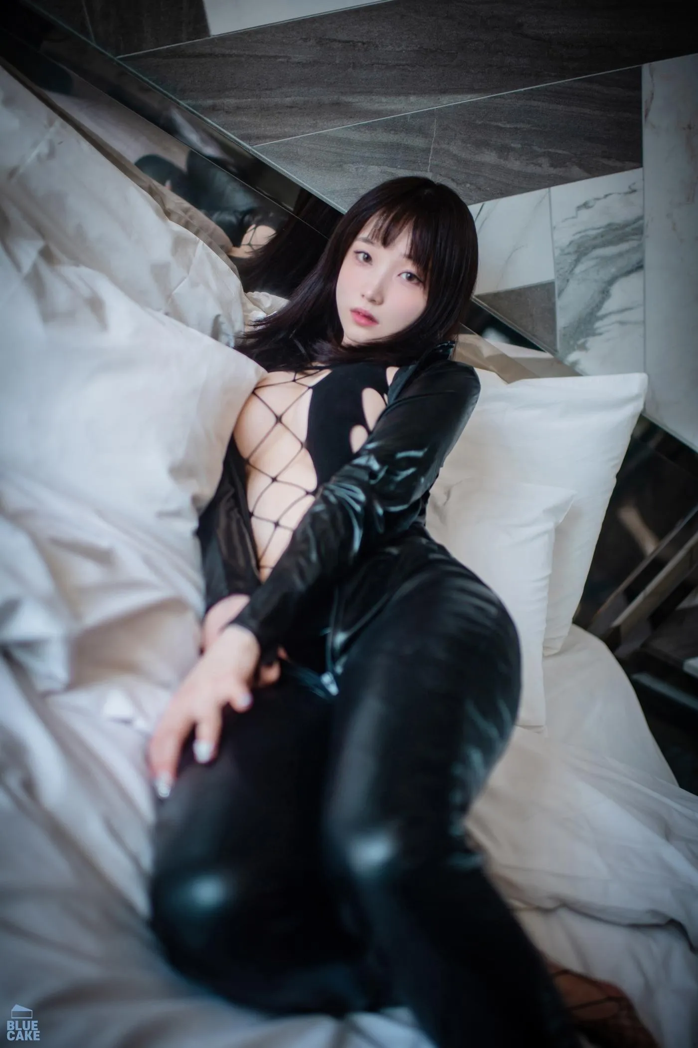Bambi 밤비 – NO.109 [BLUECAKE] Black Mist MeshStocking [80P]插图9